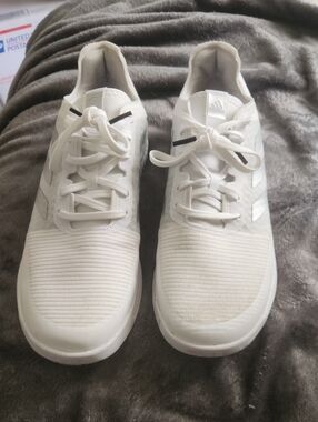 adidas White Low-Top Lace-Up Sneakers
